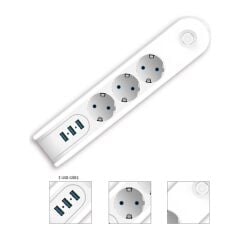 Winnboss Wn-3405 Akım Korumalı Uzatma Kablosu*40