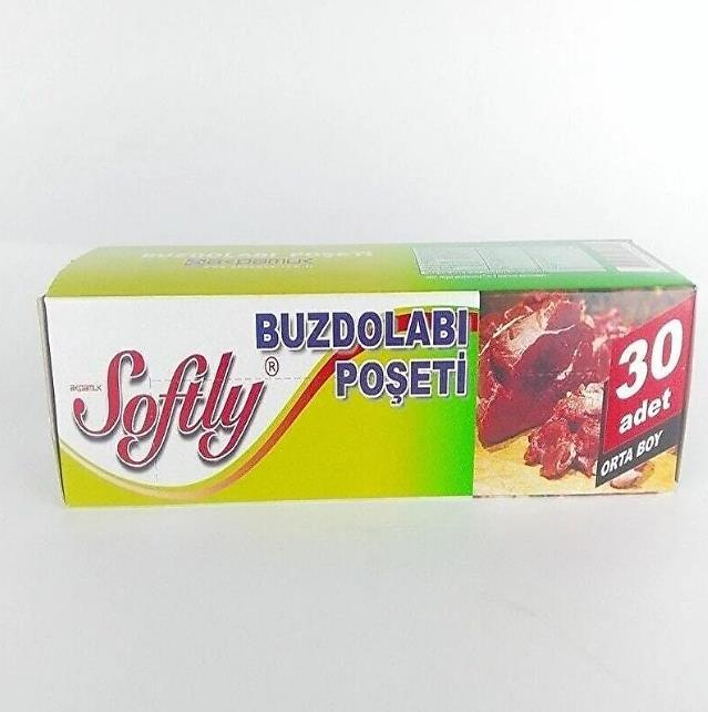 Softly Ortaboy Buzdolabı Poşeti 30lu*100