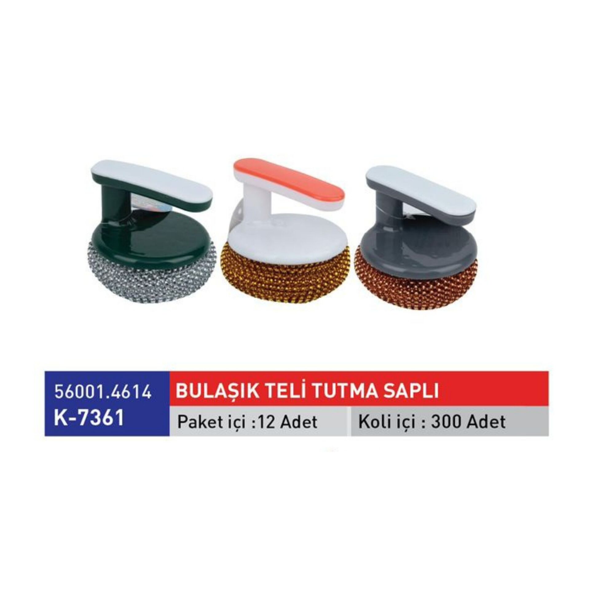 K-7361 Bulaşık Teli Tutma Saplı*12x25