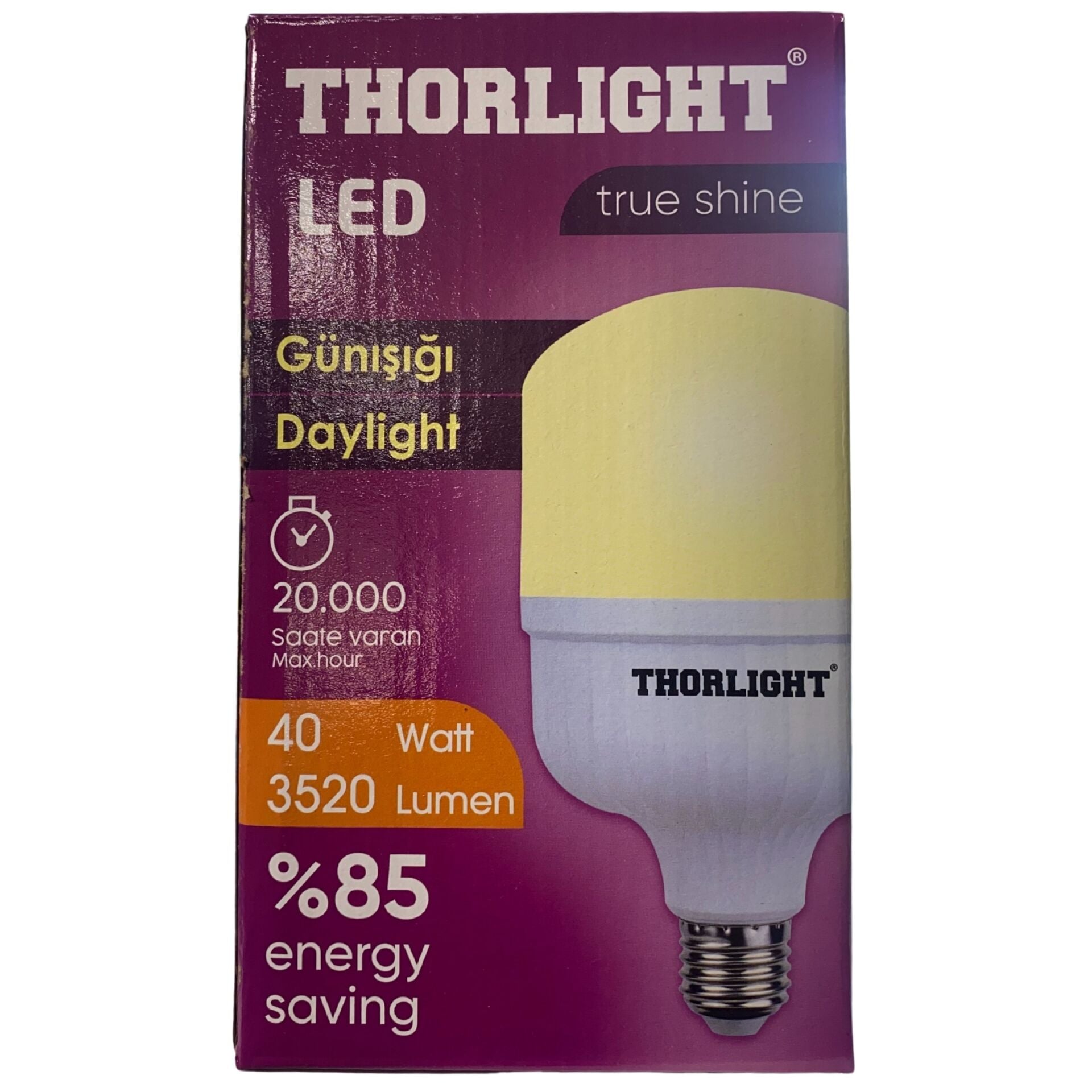 Thorlight 40W Gün Işığı 6400K) Torch Ampul *20