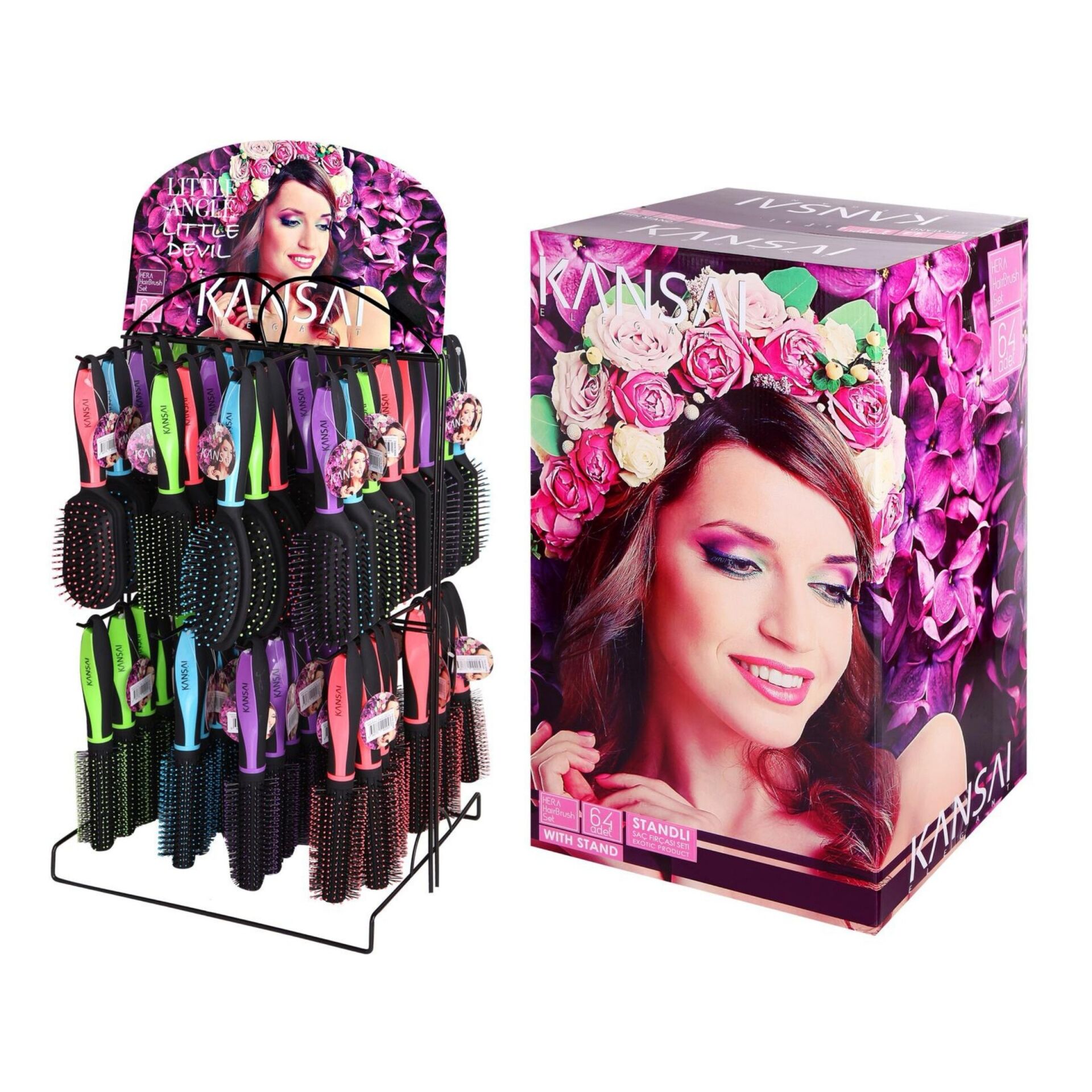 Sgb-205 Kansai Standlı Saç Fırça Tarak*64x2