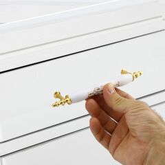 Polimer 128mm Çekmece Boru Kulp*50