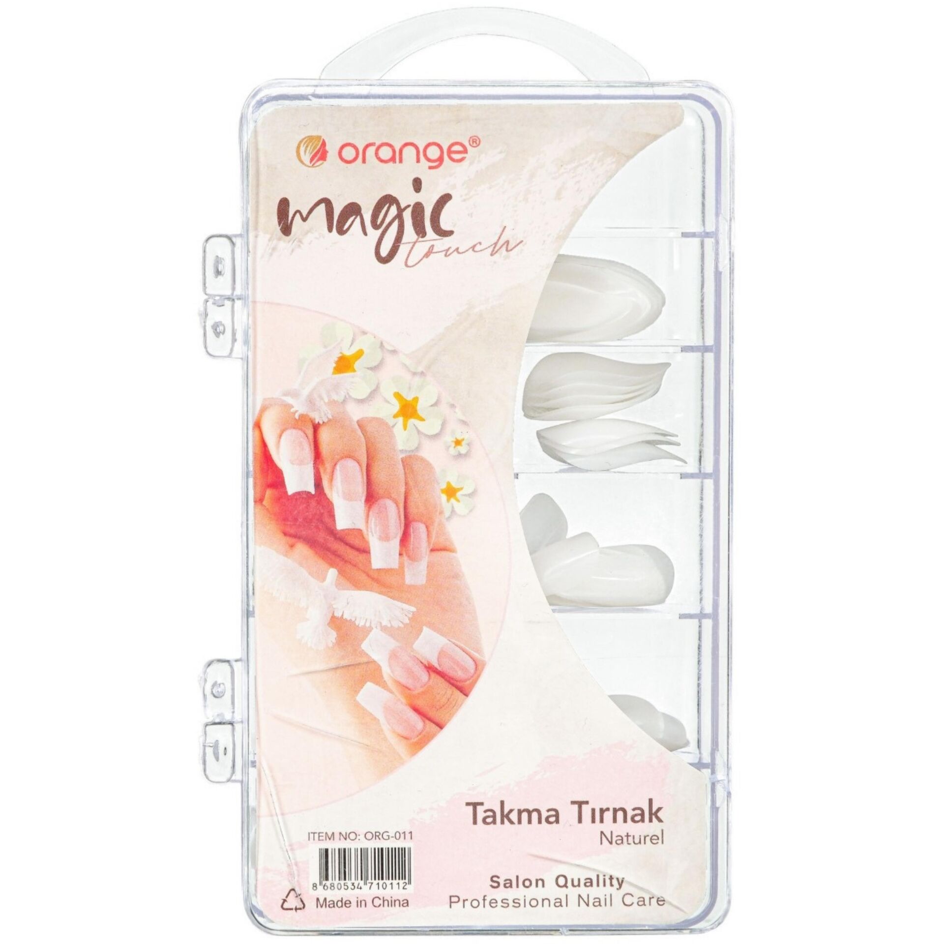 Orange Org-011 Beyaz 100lü Set Takma Tırnak*12x40