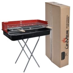 Ünver 60cm Kare Köşeli Mangal & Kutulu
