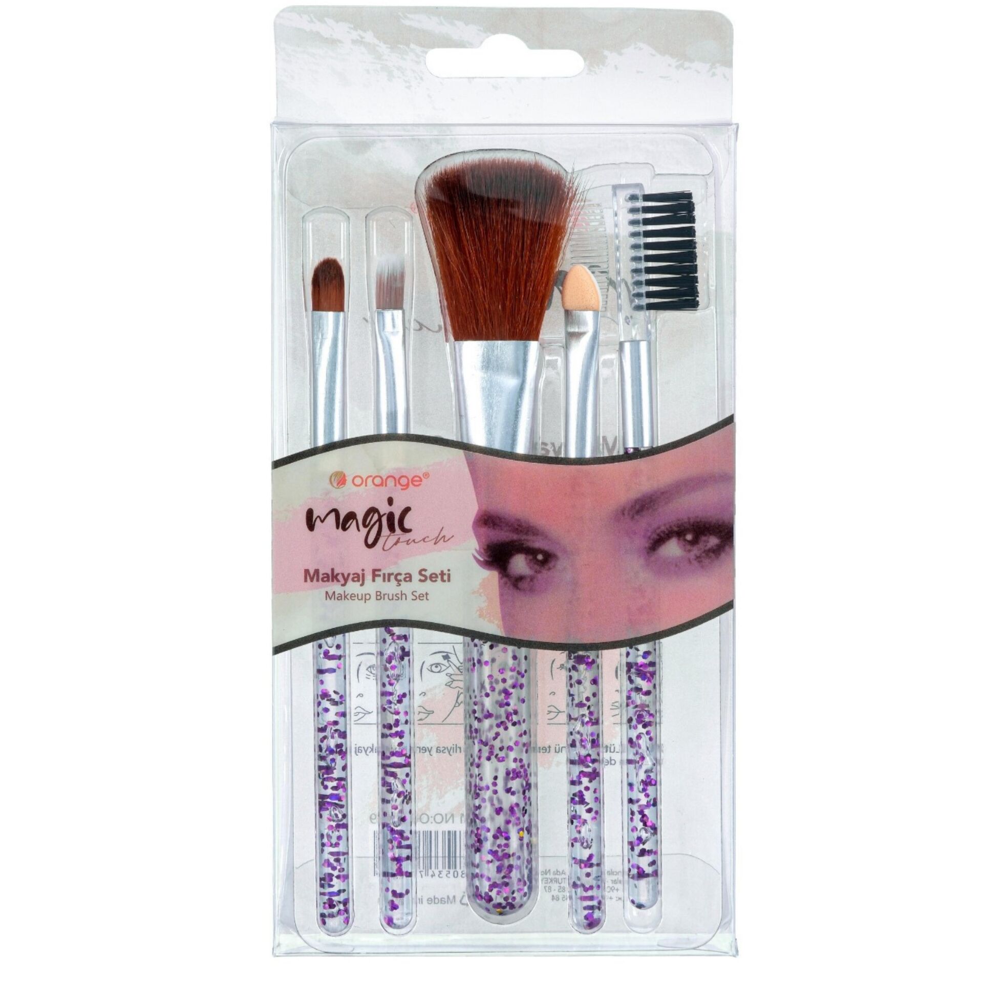 Orange Org-039 5li Makyaj Fırça Seti*12x40pk