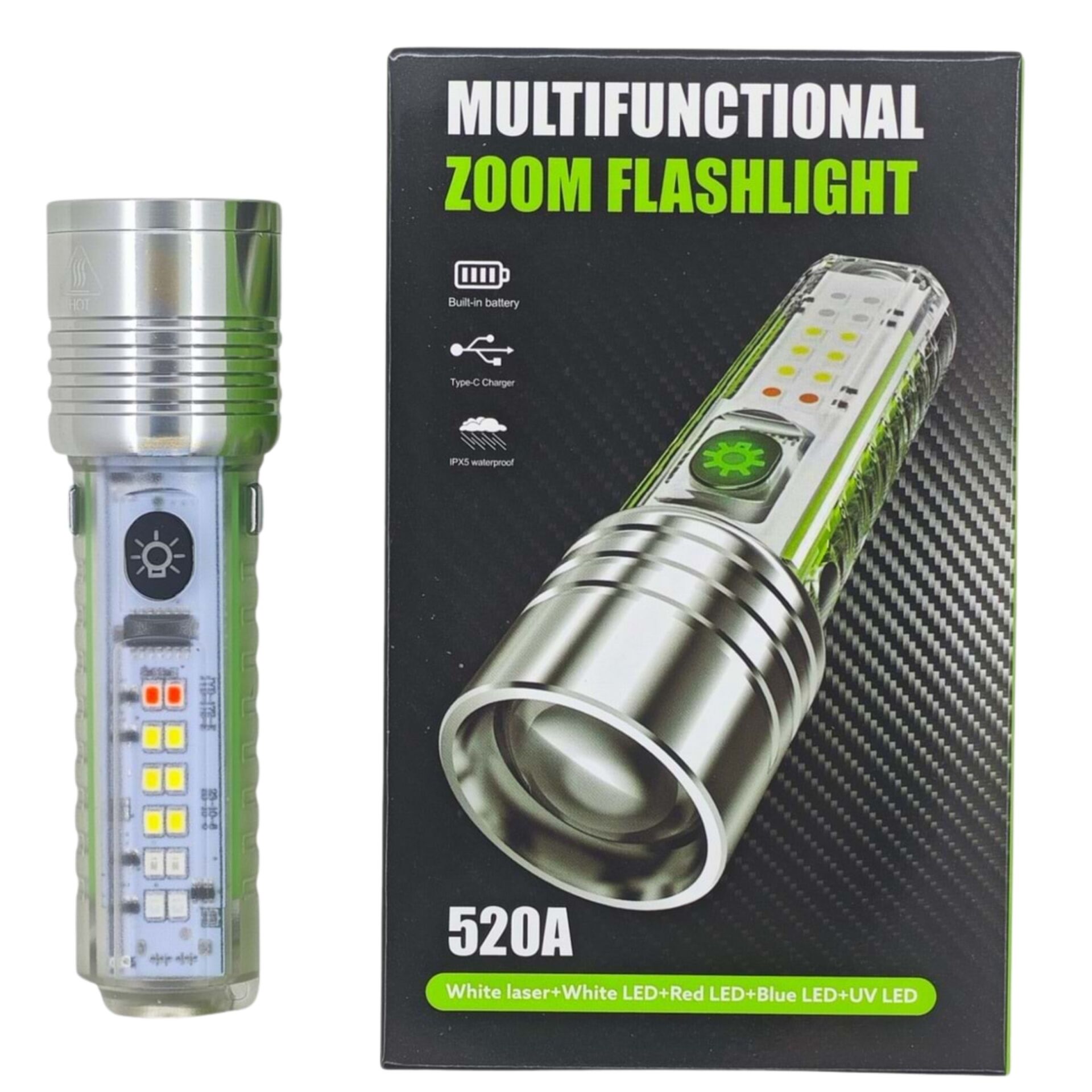 520A Zoomlu Led El Feneri*120