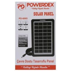 Powerdex PD-6005 Solar Panelli Şarj Aleti