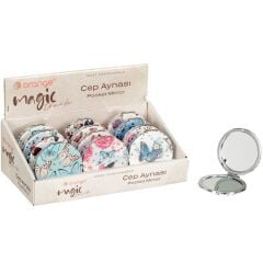 Orange Org-058 Yuvarlak Lüx Cep Ayna*12x24Pk
