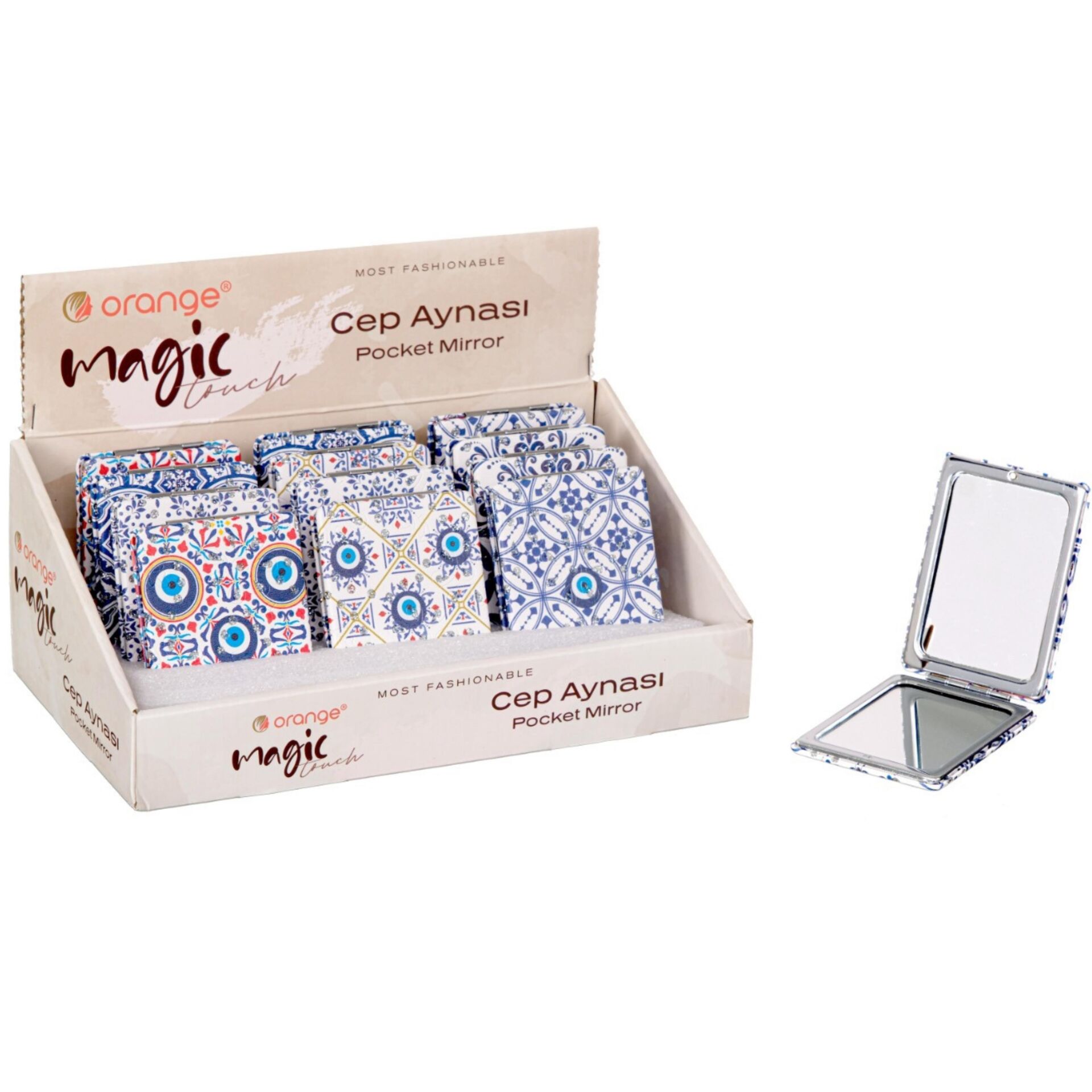Orange Org-094 Kare Cep Ayna*12x24Pk.