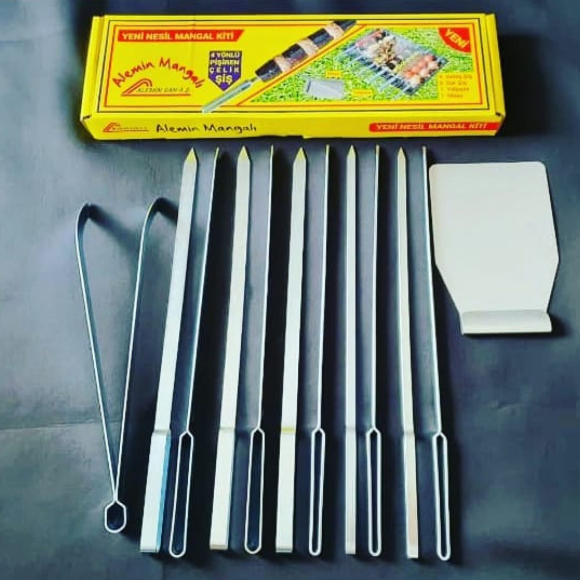 Alemin 4 Yönlü Çelik Şiş Seti*24