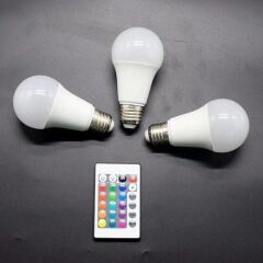 Atc 9W Kumandalı Led Ampul*40