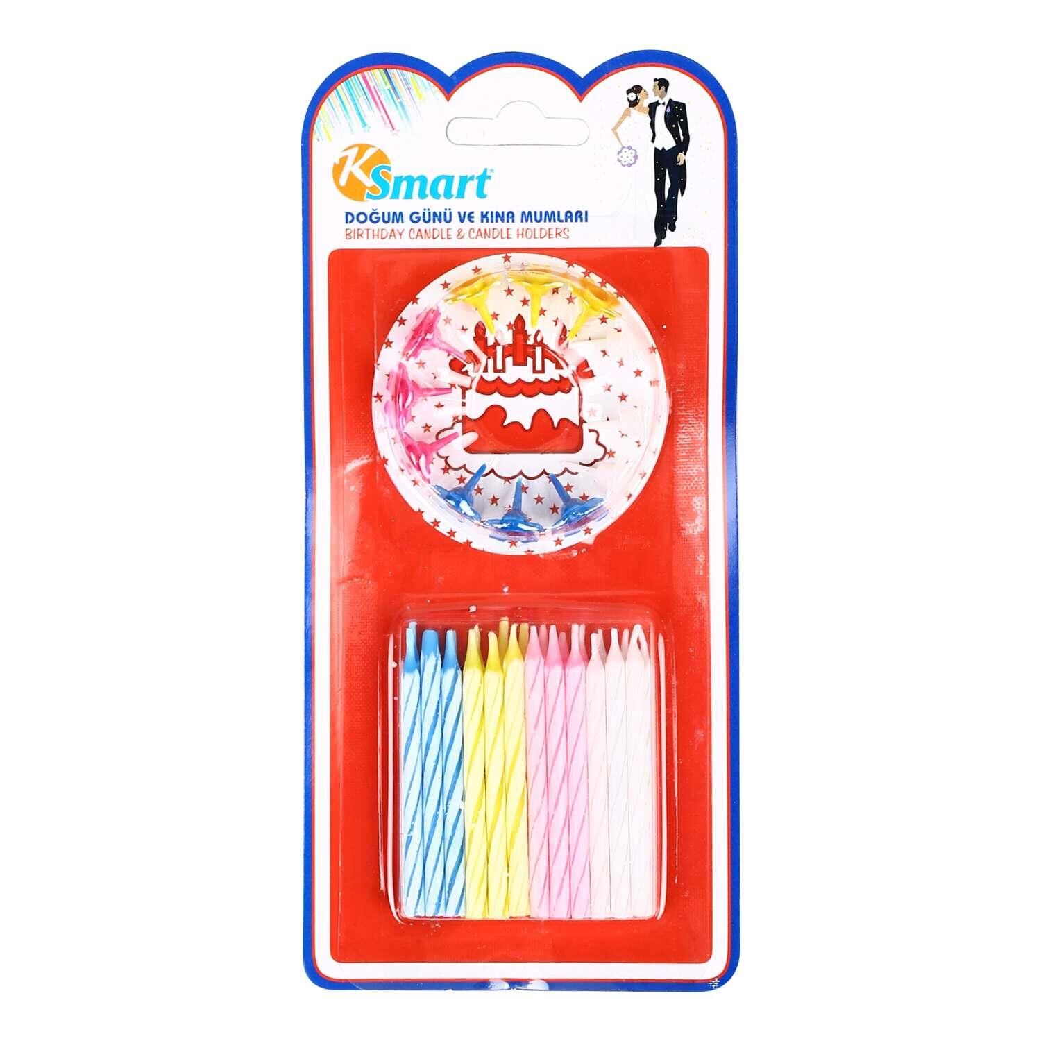 Ksmart K-1094 / 9564 Doğum Günü Pasta Mumu*24