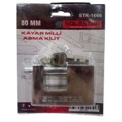 STR-1666 Yassı Çelik Kilit 80 mm*12x3