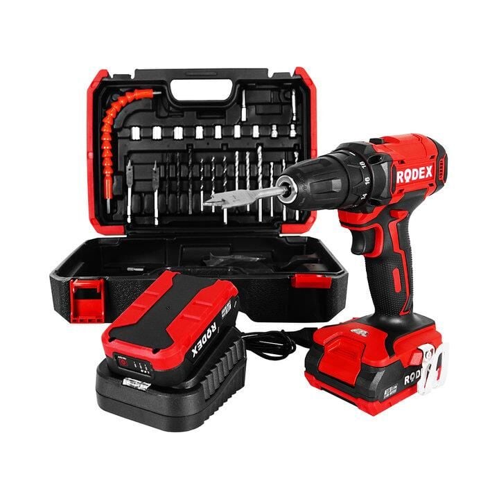 Rodex RDX3365A Akülü Matkap 18V DC/ 2A Li-ion*5
