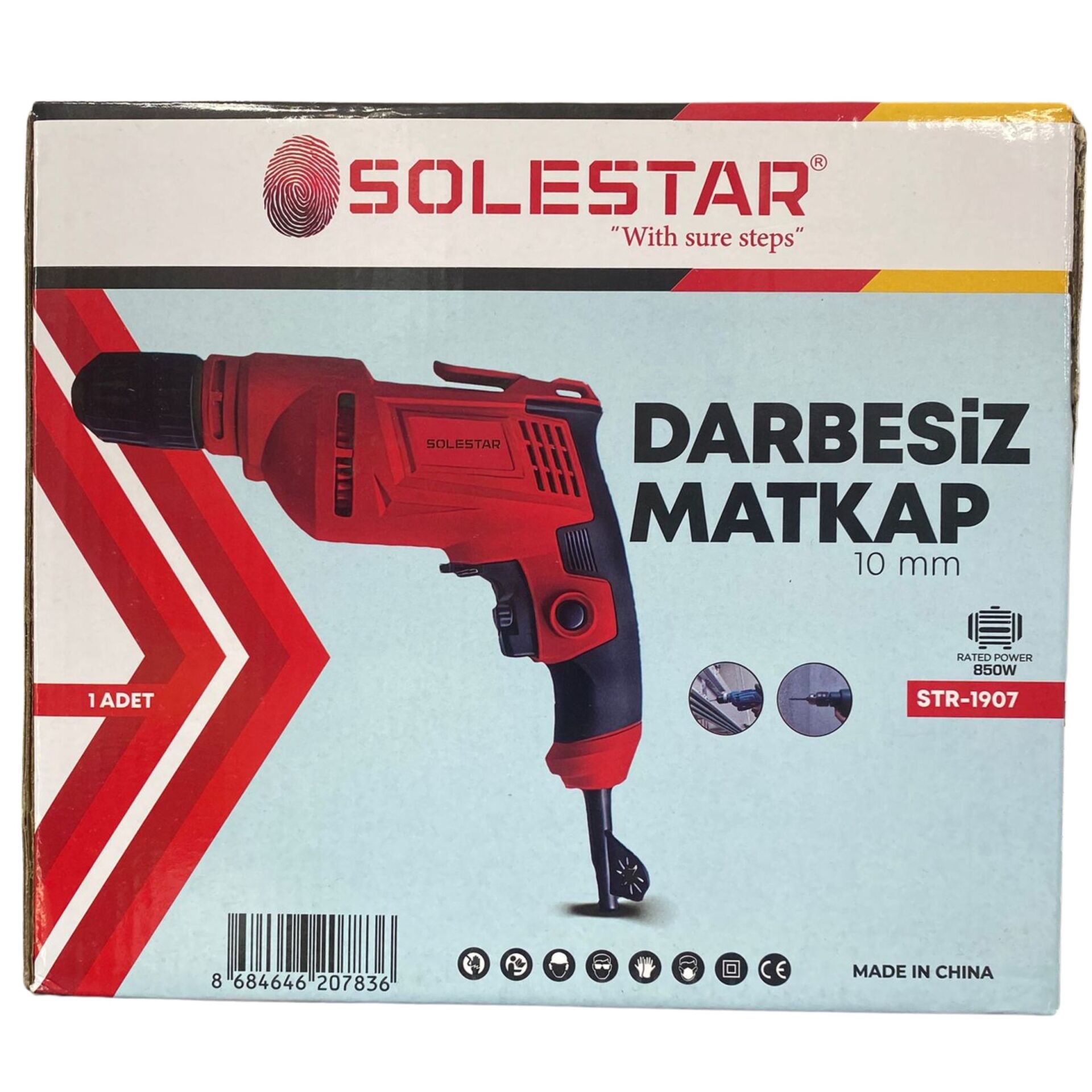 STR-1907 Darbesiz Matkap 10mm-850W*10