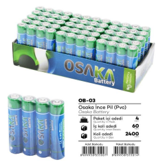Osaka R03 AAA İnce Pil 60lı *40pk.