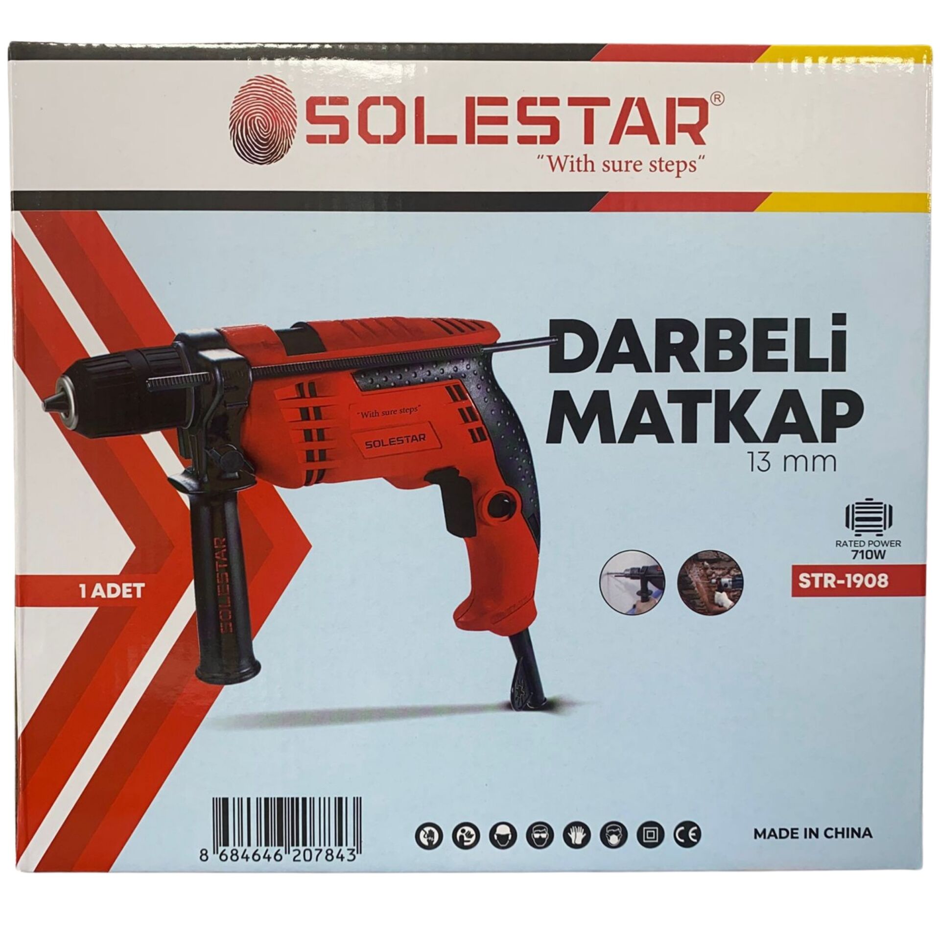 STR-1909 Darbeli Matkap 13mm-900W*10