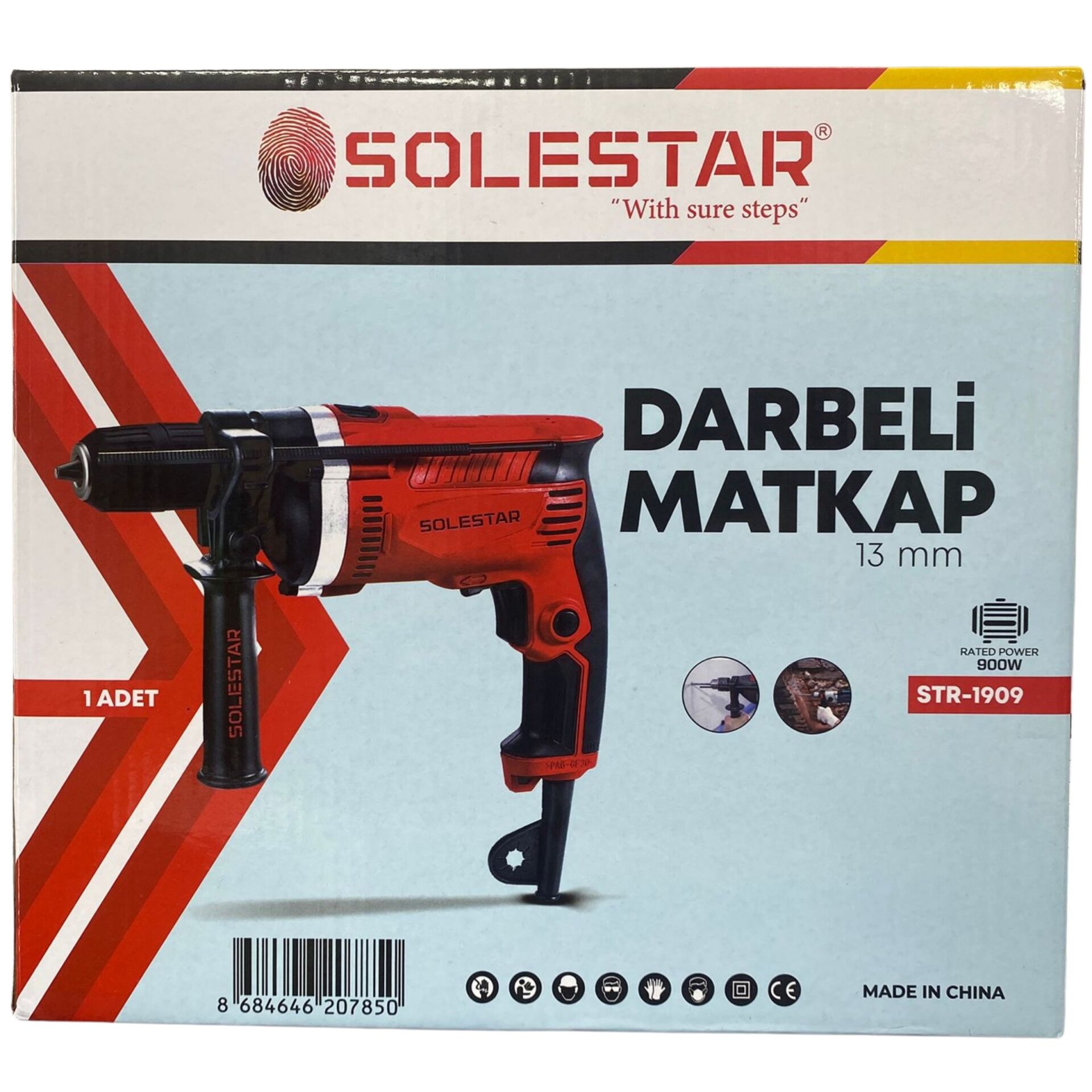 STR-1909 Darbeli Matkap 13mm-900W*10