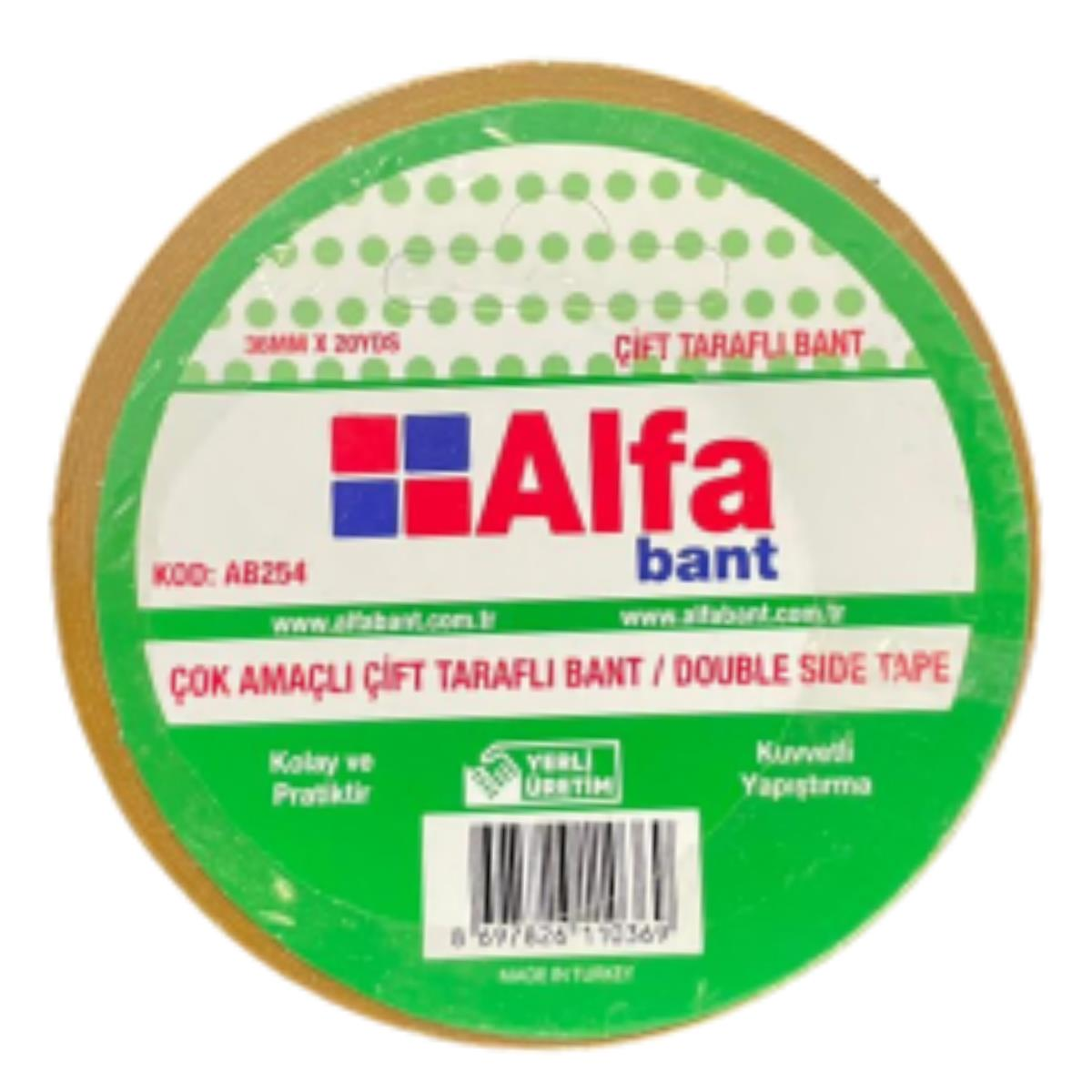 Alfa Ab254 Çift Taraflı Bant 36mm*96