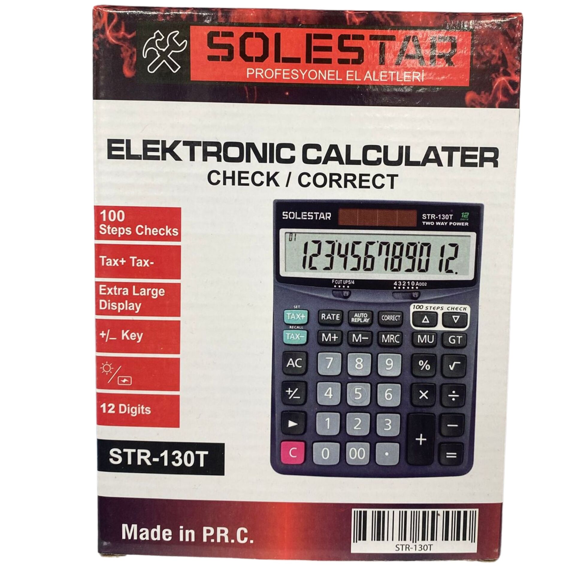 STR-130T Hesap Makinası/Büyük Boy 130T Serisi*80
