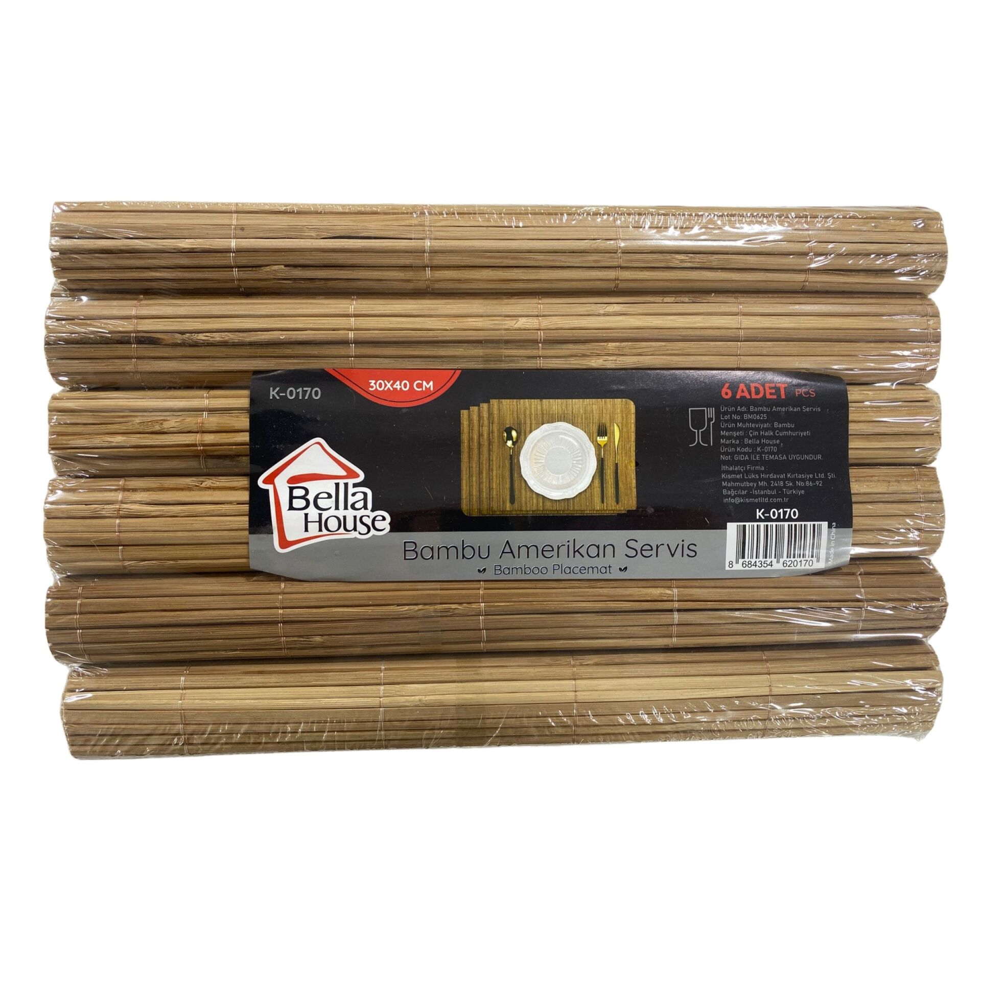 K-0170 Bella House Amerikan Servis 30x40cm*6X36