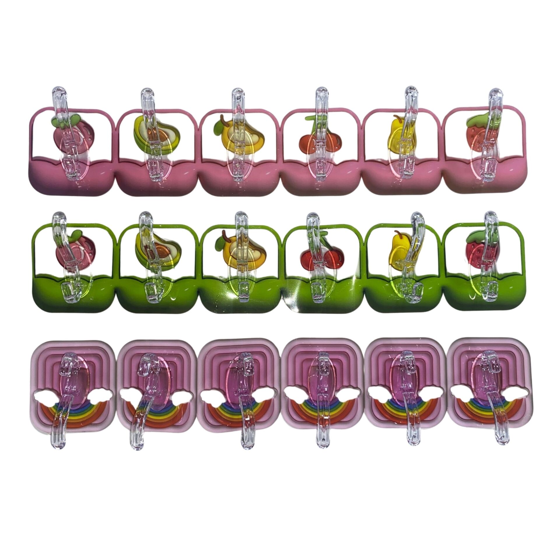 K-8177 Bella House Plastik Askı Desenli 6lı*12x25