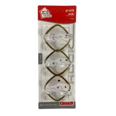 K-7903 Bella House Plastik Askı 3lü*12x30
