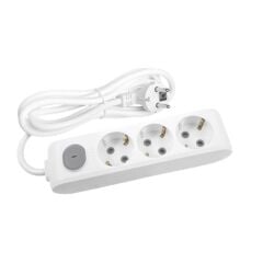 Viko 3 lü Anahtarlı Topraklı Priz C.K 2M*12