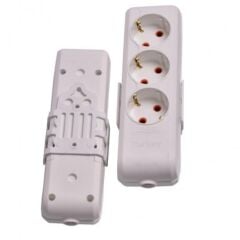 Asel 3 lü 1mt Topraklı Grup Priz*25