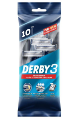 Derby 3 Bıçaklı 10lu Traş Bıçağı*10X8