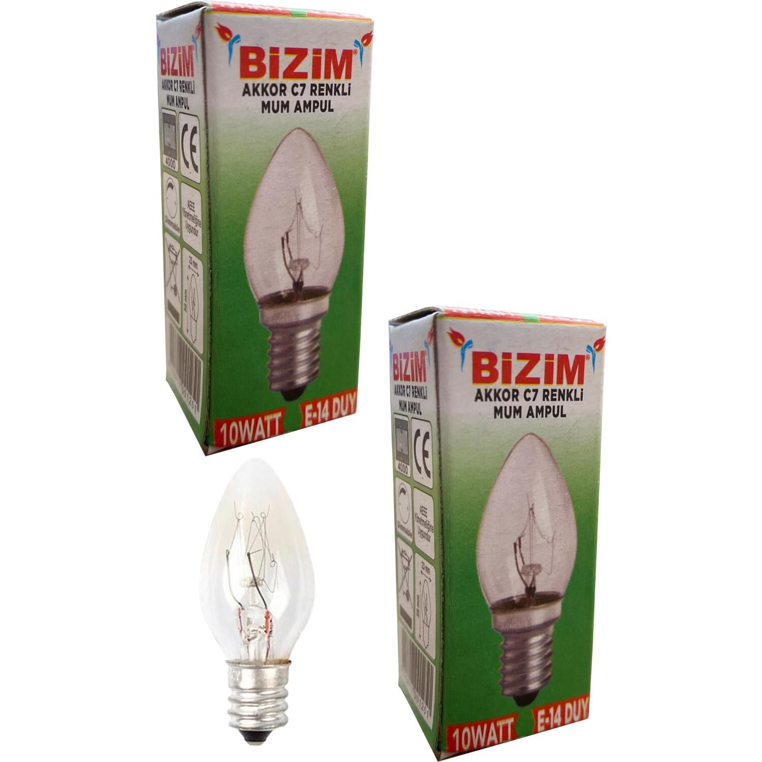 Tokyo / Bizim C7 Renkli E-14 Gece Ampulu 50lı