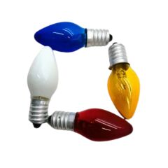 C7 Renkli E-14 Gece Ampulu 50lı