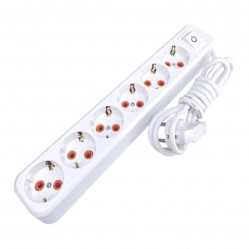 Asel 6 lı 3mt Anht. Topraklı Grup Priz*18