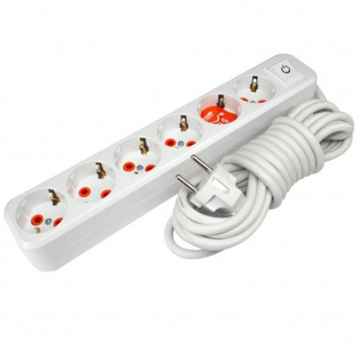 Asel 6 lı 5mt Anht. Topraklı Grup Priz*15