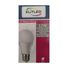 Elitled 12W Beyaz Led Ampul*10x10=100