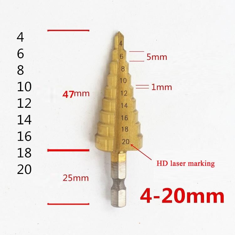 BHD 4-20mm Kademeli Matkap Ucu*10