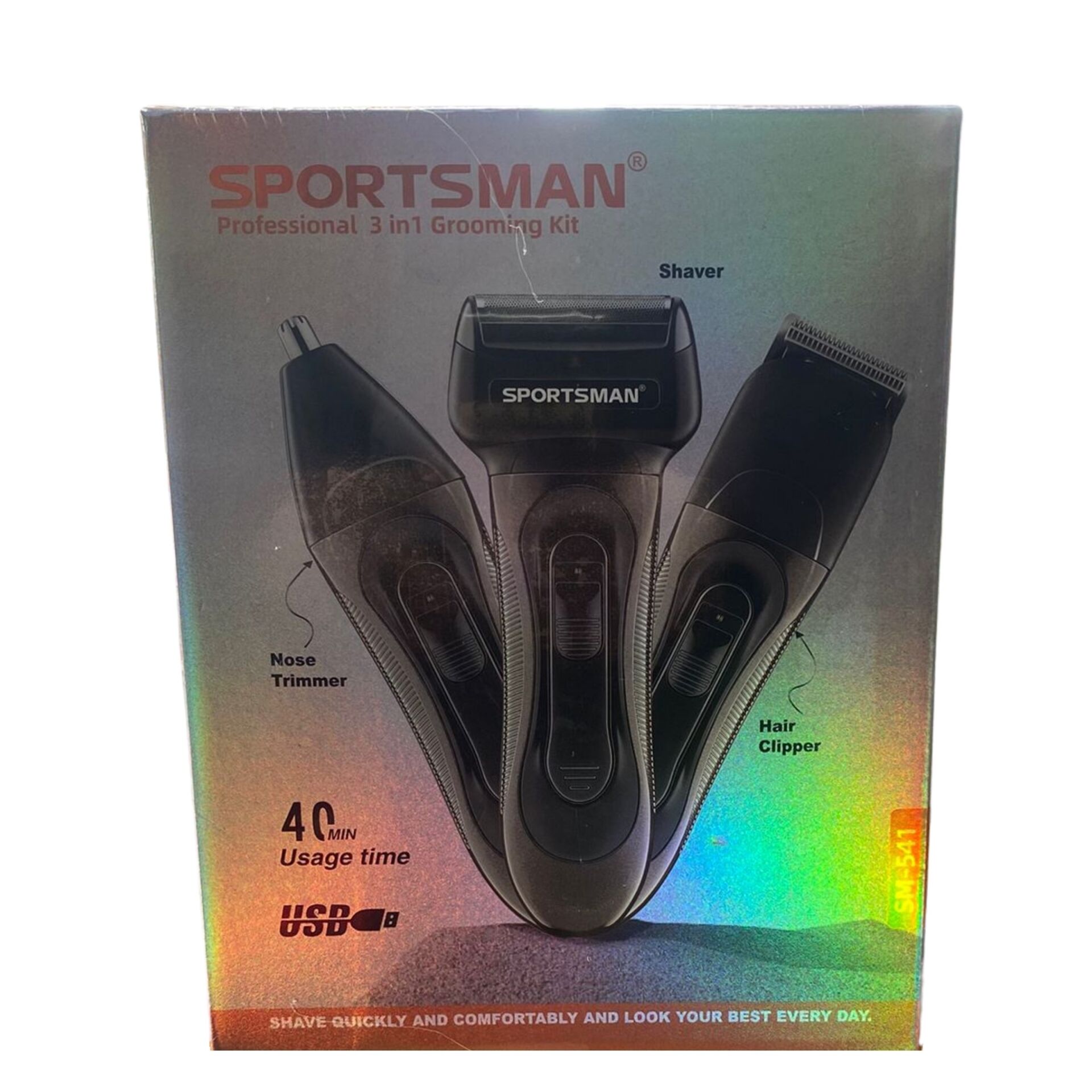 Sportsman SM-541 3in1 Saç-Sakal Traş Makinası*60