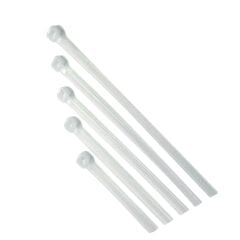 STR-2044 Cırtlı Beyaz Pls. Kelepçe 3,6x370 mm*30x5