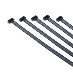 STR-2046 Cırtlı Siyah Pls. Kelepçe 3.60x150mm*75x4
