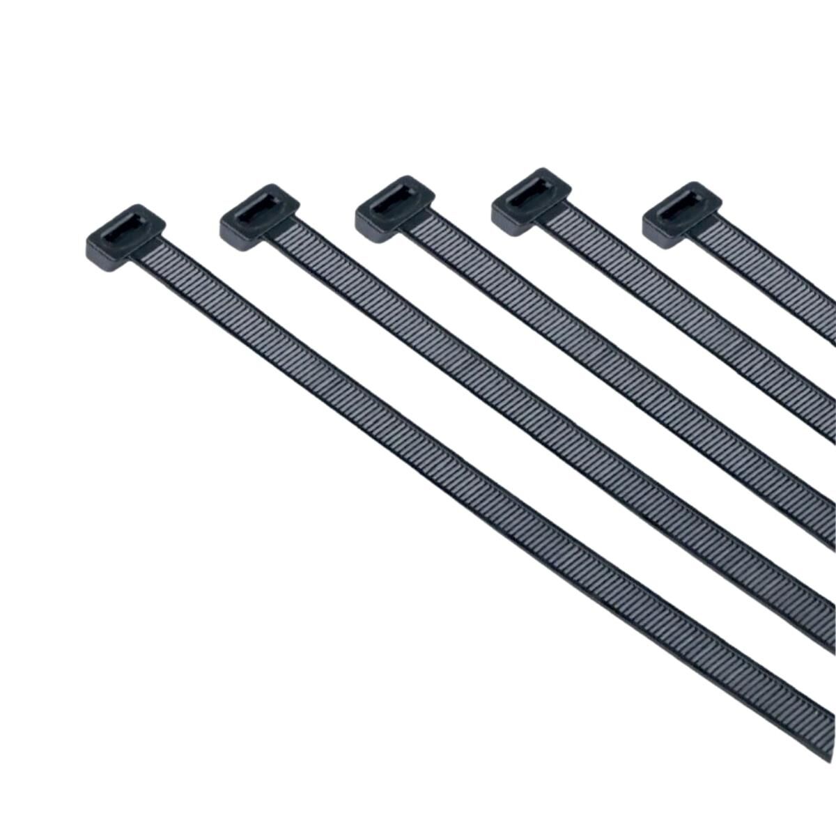 STR-2048 Cırtlı Siyah Pls. Kelepçe 3.60x250mm*50x4