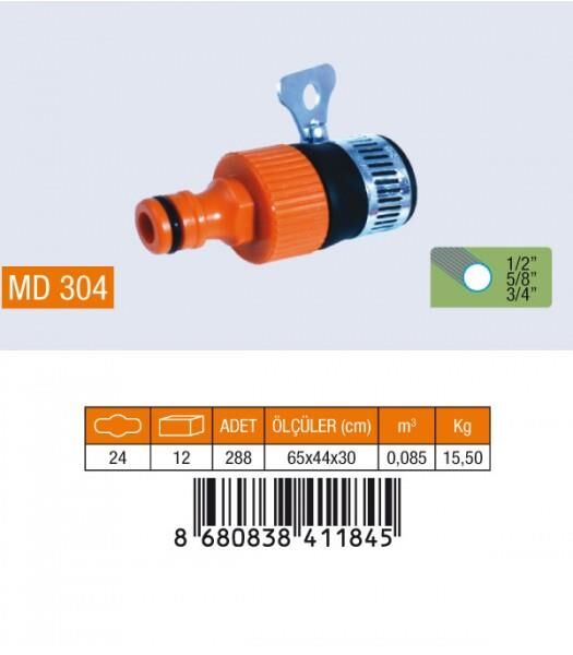 Md-304 Otomatik Musluk Adaptörü Kelepçeli*24