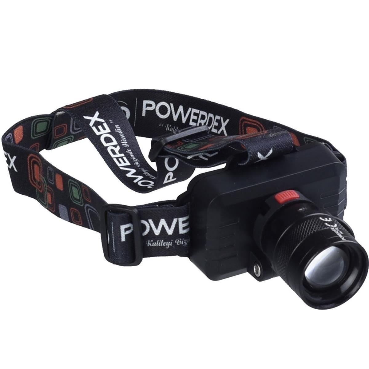 Powerdex PD-7772 Ledli Şarjlı Kafa Lamb.*120