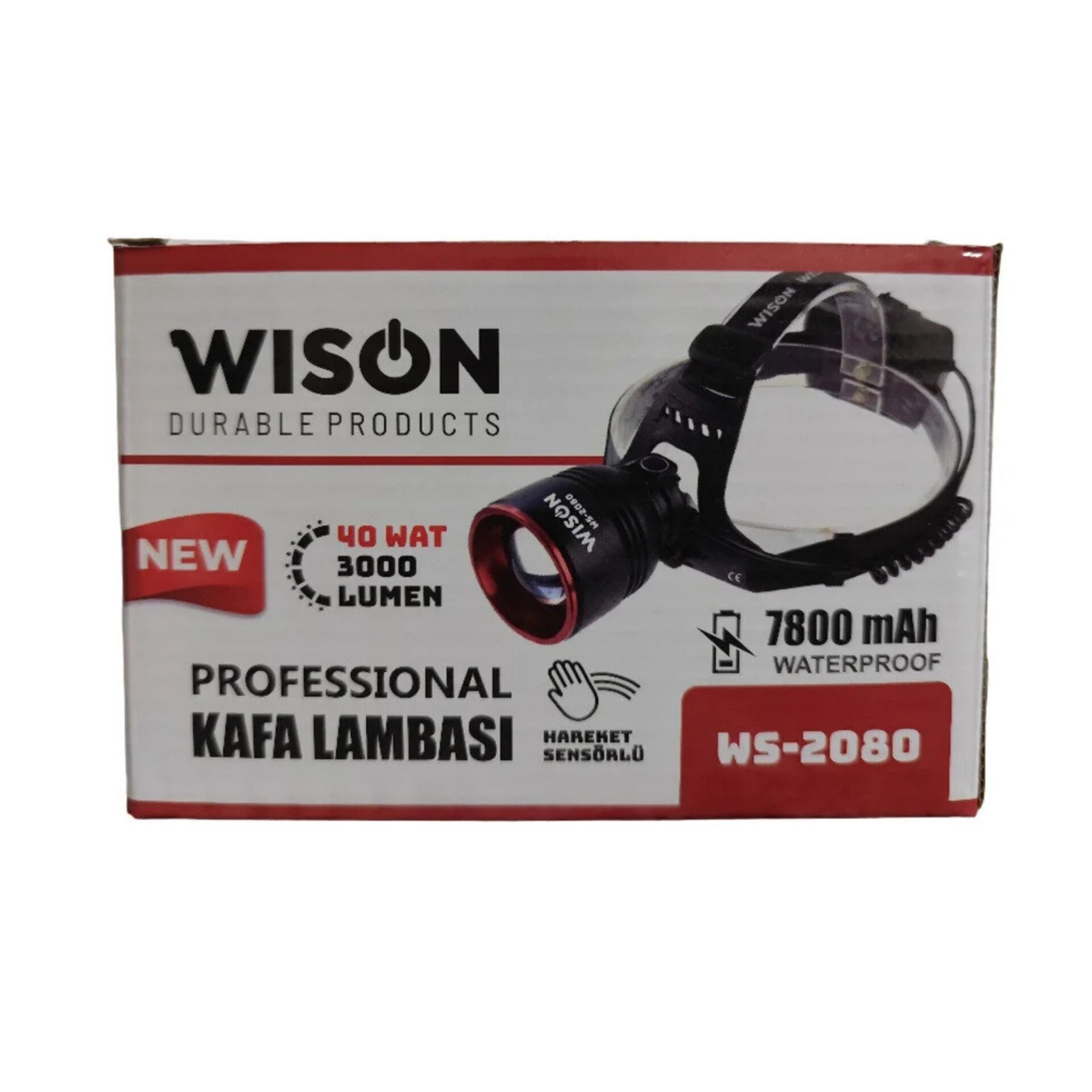 Wison WS-2080 9600mAh 40W Led Kafa Lambası*60