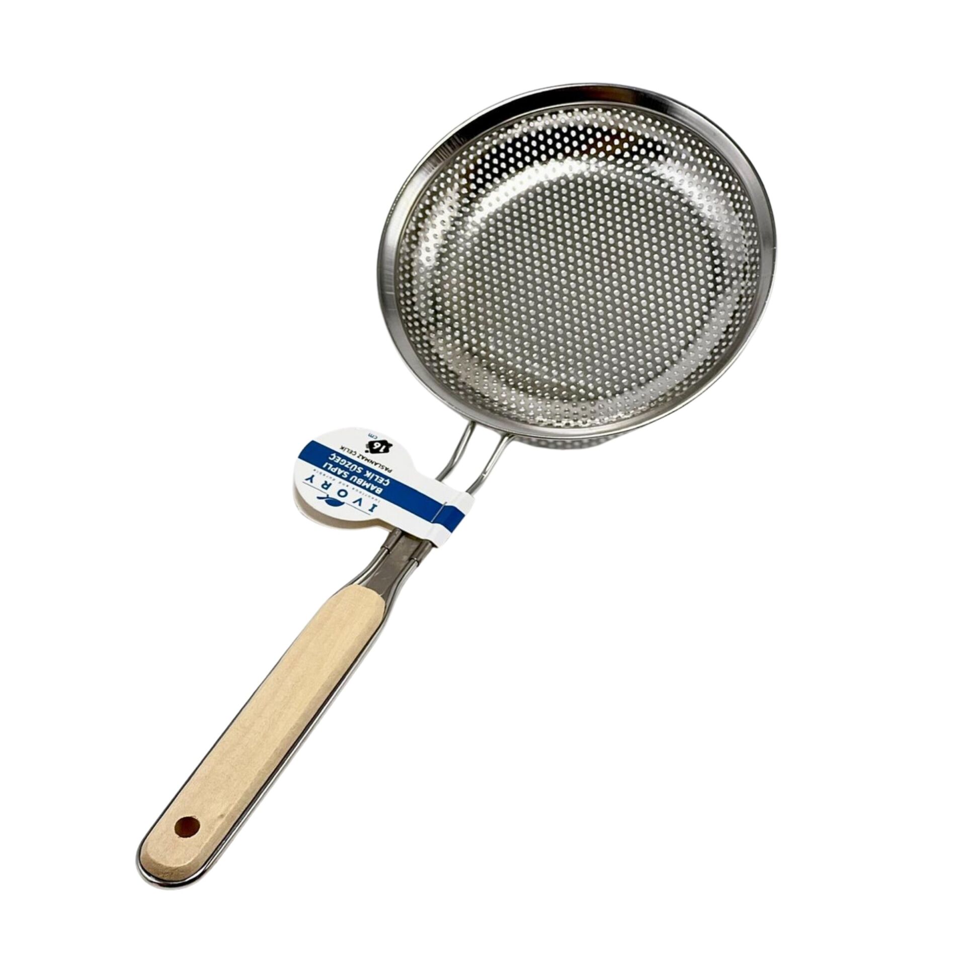 Ivory Szg348 Bambu Saplı Çelik Süzgeç 16cm*10x10