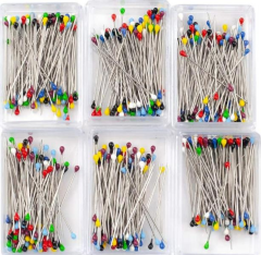 Siyah-Beyaz-Renkli-Gümüş Toplu İğne 20li