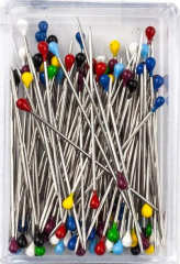 Siyah-Beyaz-Renkli-Gümüş Toplu İğne 20li