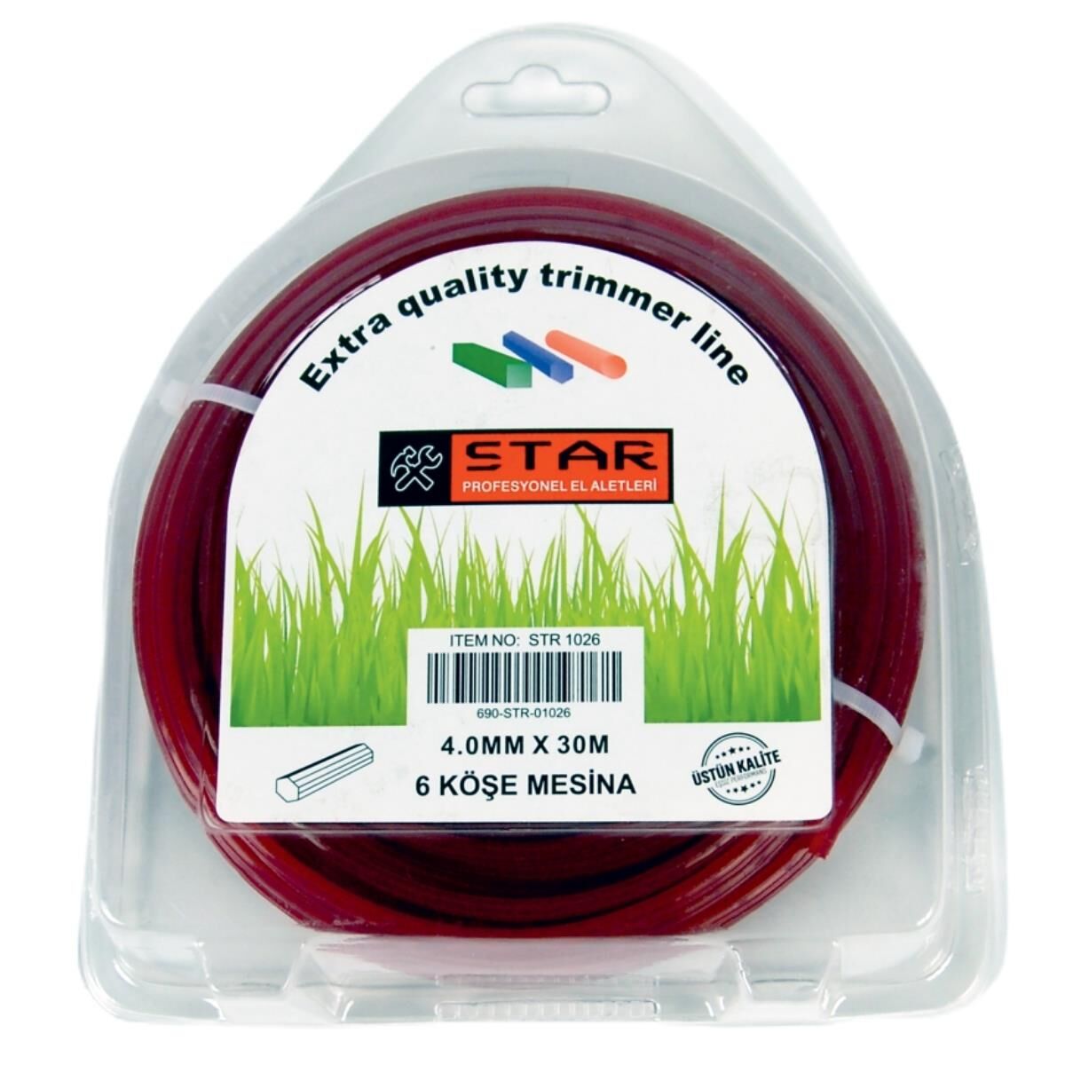 STR-1521 Misina İpi 6 Köşe 3.3 mm x 40 Mt*40