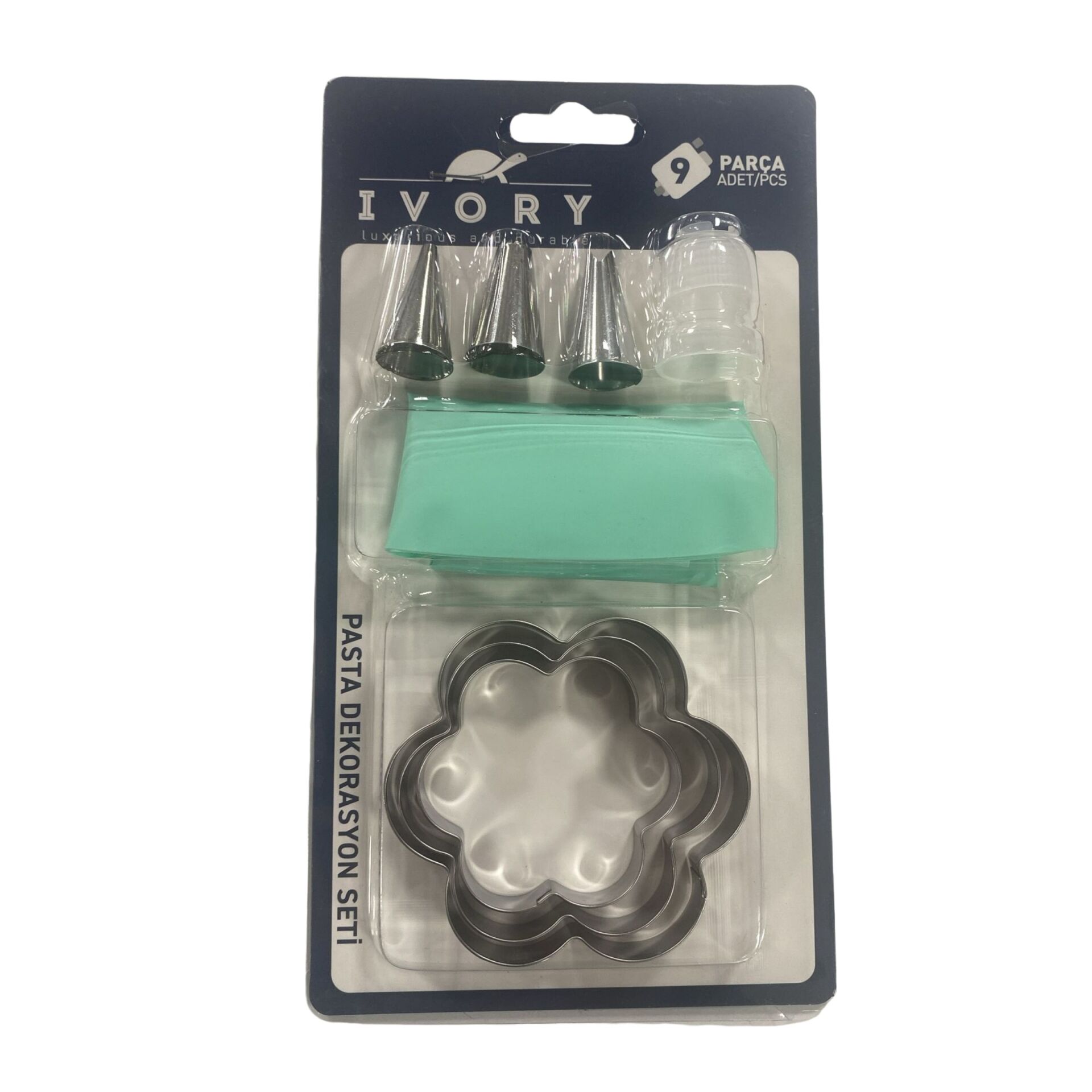 Ivory Pst103 9 Pcs Kurabiye Kalıbı Pasta Seti*60x4