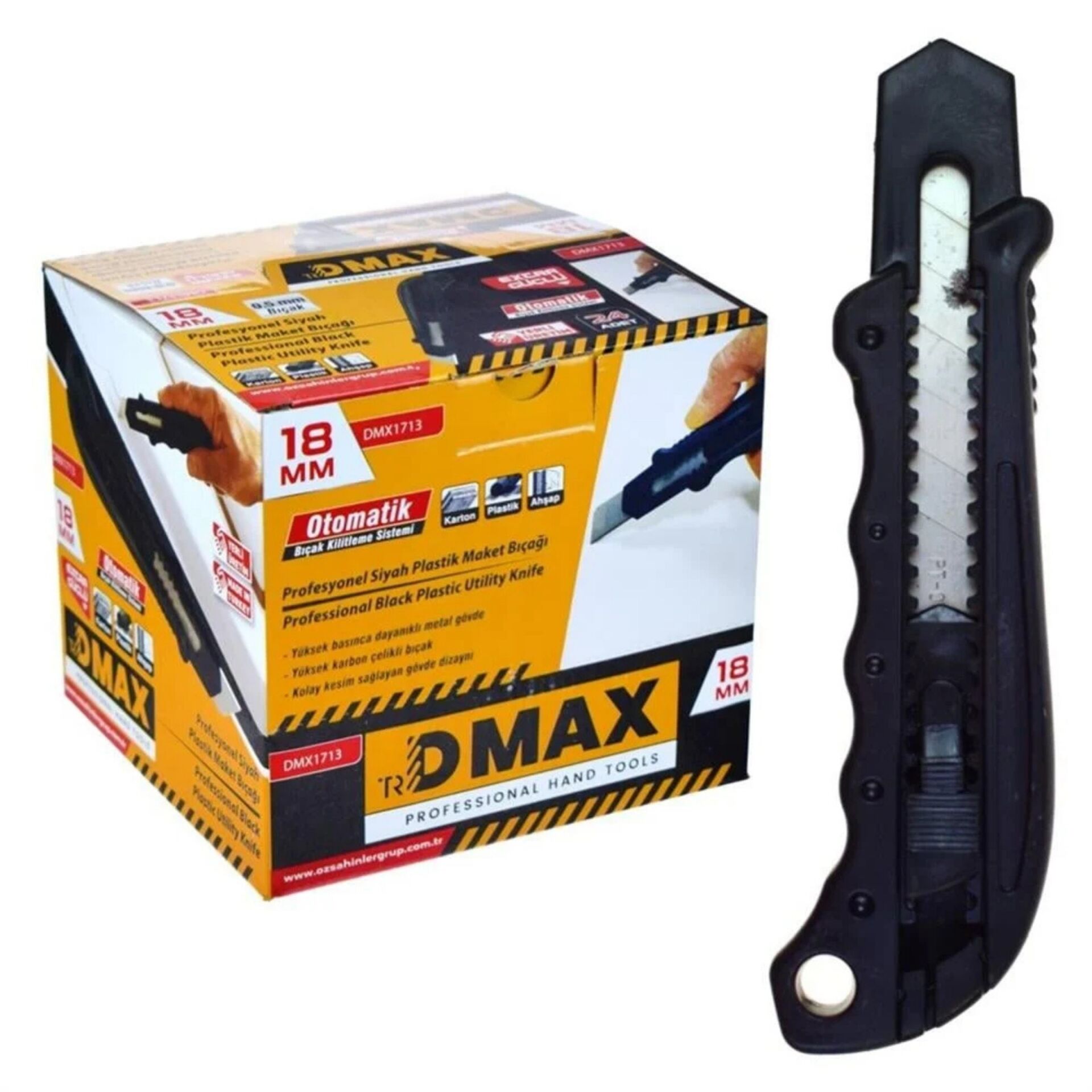 Dmx-1713 Plastik Maket Bıçağı Siyah*24x12pk