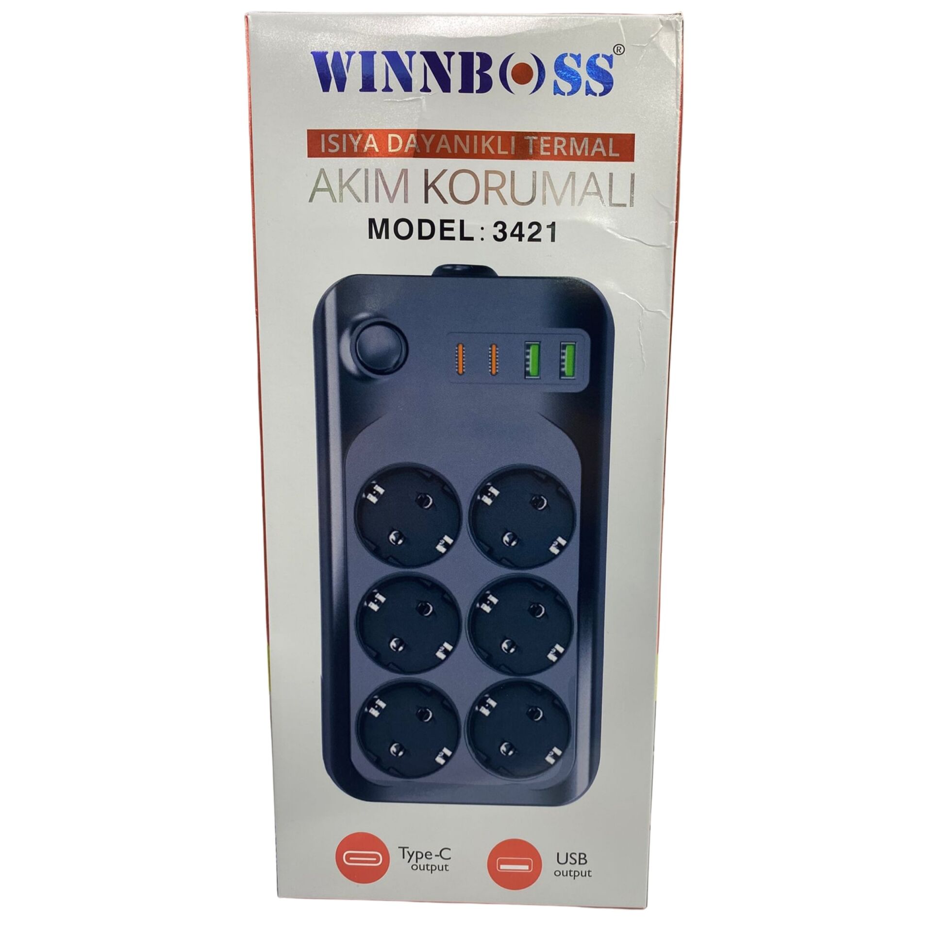 Winnboss Wn-3421 Termal Akım Korumalı Priz*30